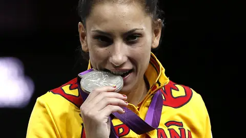 Brigitte Yagüe con la plata de Taekwondo Brigitte Yagüe con la plata de Taekwondo