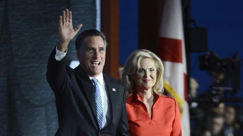 Mitt Romney en la Convenci&oacute;n Republicana