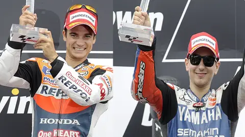 Lorenzo y Pedrosa Podio Lorenzo y Pedrosa Podio