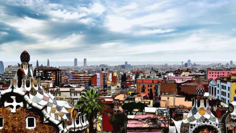 Vista panor&agrave;mica de Barcelona