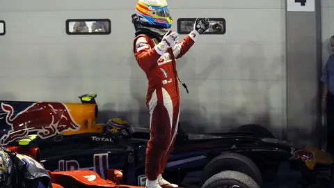 Fernando Alonso ganó en 2010 en Singapur Fernando Alonso ganó en 2010 en Singapur