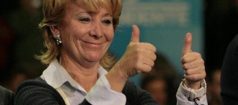 Esperanza Aguirre se muestra contenta Esperanza Aguirre se muestra contenta