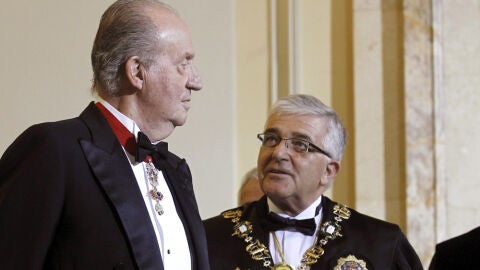 El rey Juan Carlos junto a Gonzalo Moliner