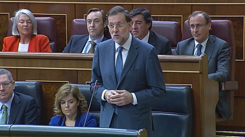 Rajoy en la sesi&oacute;n de control en el pleno del Congreso
