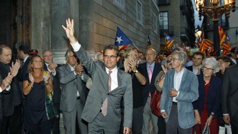 Artur Mas, a su llegada a la Generalitat