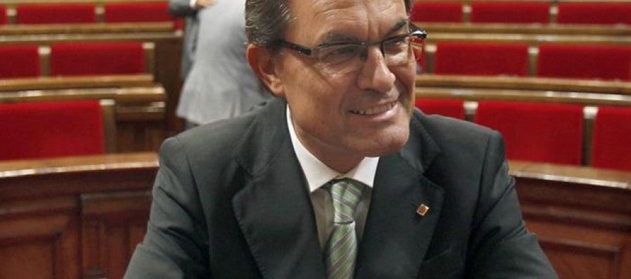 Artur Mas, en el hemiciclo del Parlament de Catalunya Artur Mas, en el hemiciclo del Parlament de Catalunya