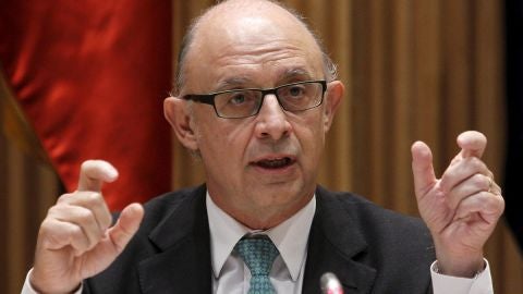 Crist&oacute;bal Montoro durante la rueda de prensa