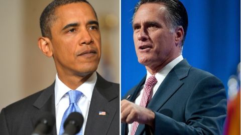 Barack Obama y Mitt Romney