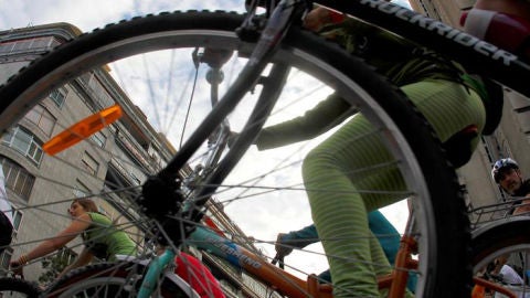 Fiesta de la bicicleta en Madrid