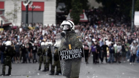 Protestas en Grecia tras la visita de Merkel 