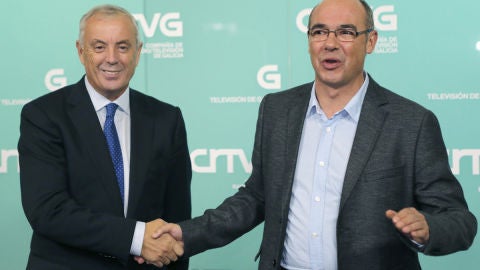V&aacute;zquez y Junquera, antes del debate televisivo