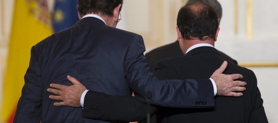 El presidente del Gobierno, Mariano Rajoy, y el presidente francés, François Hollande El presidente del Gobierno, Mariano Rajoy, y el presidente francés, François Hollande