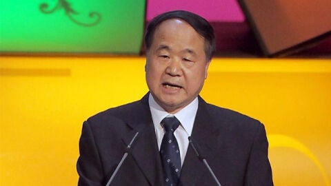 Mo Yan en la feria del libro de Frankfurt en 2009