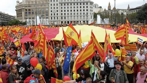Manifestación en Barcelona el 12 de octubre Manifestación en Barcelona el 12 de octubre