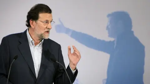 Mariano Rajoy en un mitin Mariano Rajoy en un mitin