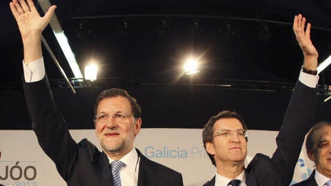 Mariano Rajoy y Alberto N&uacute;&ntilde;ez Feij&oacute;o