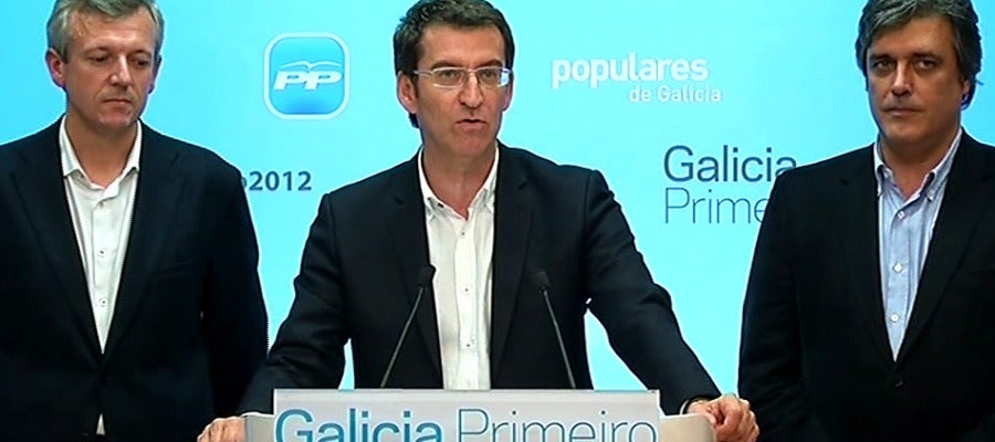 Alberto Núñez Feijóo tras ganar las elecciones Alberto Núñez Feijóo tras ganar las elecciones