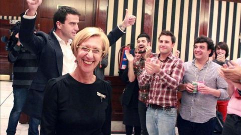 Rosa D&iacute;ez se mostr&oacute; muy feliz con los resultados