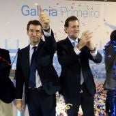 Feijóo junto a Mariano Rajoy