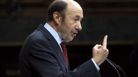  El secretario general del PSOE, Alfredo P&eacute;rez Rubalcaba