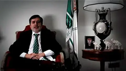 El presidente del Córdoba, Carlos González. El presidente del Córdoba, Carlos González.