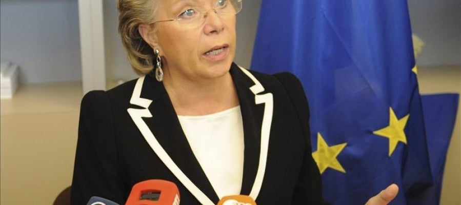 La vicepresidenta de la Comisión Europea, Viviane Reding. La vicepresidenta de la Comisión Europea, Viviane Reding.