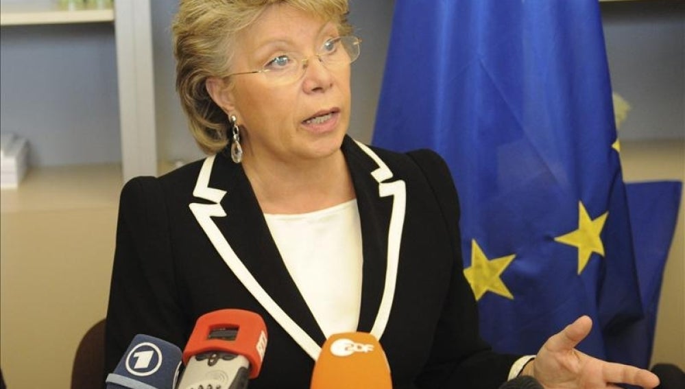 La vicepresidenta de la Comisión Europea, Viviane Reding.