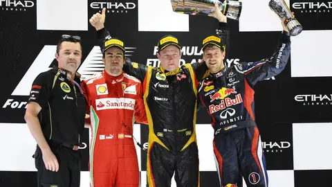 El podio de Abu Dabi El podio de Abu Dabi