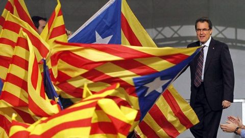 Artur Mas, en medio de la campa&ntilde;a electoral.