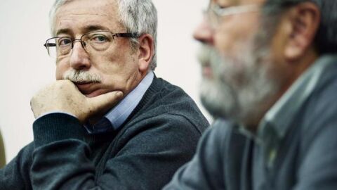 Ignacio Fern&aacute;ndez Toxo (CCOO) y C&aacute;ndido M&eacute;ndez (UGT)