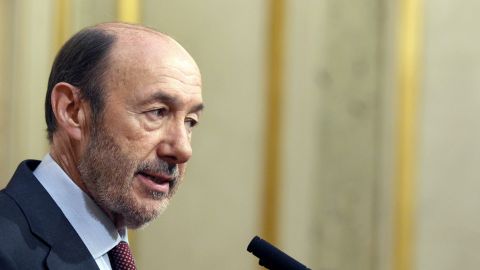 Rubalcaba durante su declaraci&oacute;n en el Congreso. 