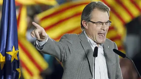 Artur Mas en un acto electoral en Barcelona Artur Mas en un acto electoral en Barcelona