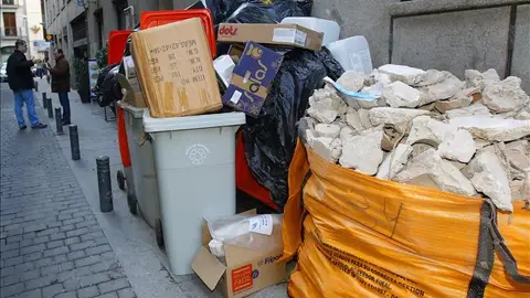 Huelga de recogida de basura en Madrid. Huelga de recogida de basura en Madrid.