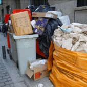 Huelga de recogida de basura en Madrid.
