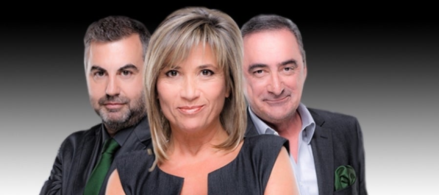 Carlos Alsina, Julia Otero y Carlos Herrera Carlos Alsina, Julia Otero y Carlos Herrera