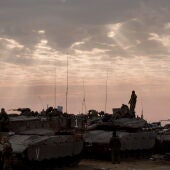 Soldados israelíes en la frontera de Gaza -Archivo-