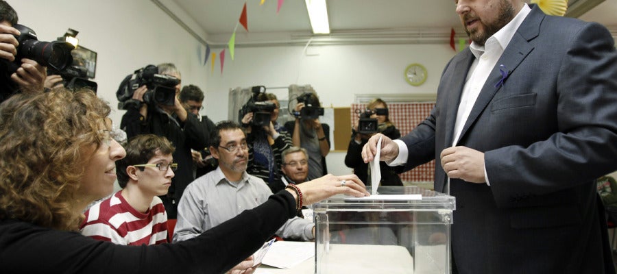 Oriol Junqueras, candidato de ERC Oriol Junqueras, candidato de ERC