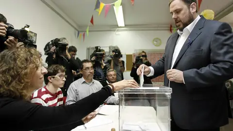 Oriol Junqueras, candidato de ERC Oriol Junqueras, candidato de ERC