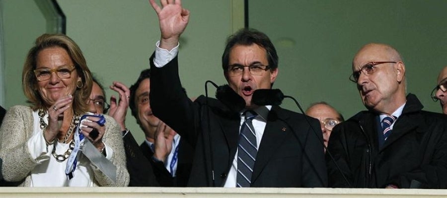 Mas saluda tras las elecciones Mas saluda tras las elecciones