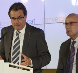 Artur Mas y Duran y Lleida analizan los resultados Artur Mas y Duran y Lleida analizan los resultados