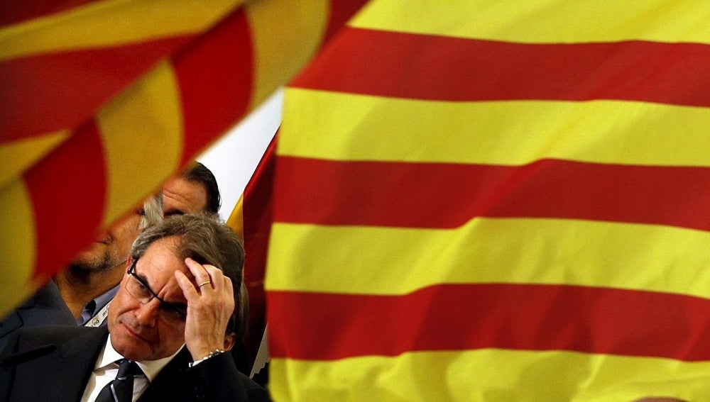 Artur Mas, en su comparecencia pública