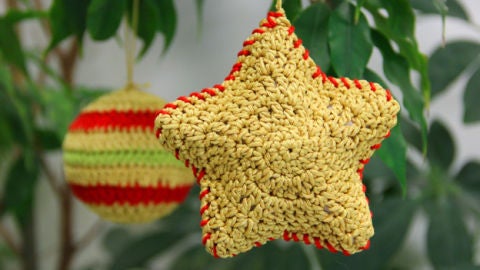Adornos de Navidad de ganchillo