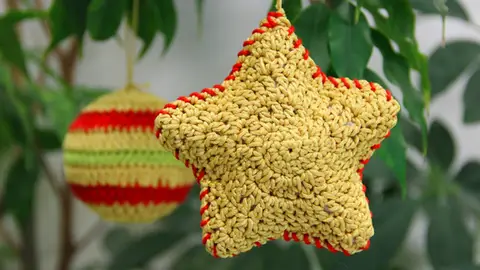 Adornos de Navidad de ganchillo Adornos de Navidad de ganchillo