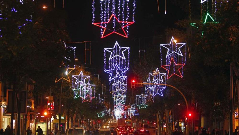 Luces de Navidad en la calle