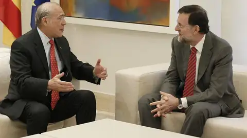 Mariano Rajoy con el secretario general de la CEOE, Ángel Gurría Mariano Rajoy con el secretario general de la CEOE, Ángel Gurría
