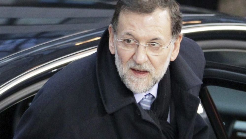 Mariano Rajoy a su llegada en Bruselas