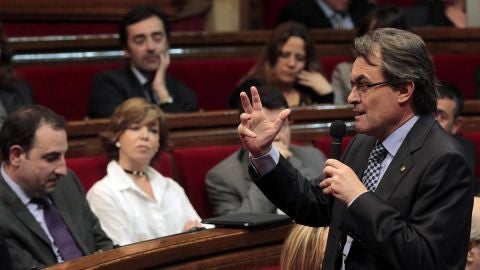 Artur Mas en el Parlament (Archivo)