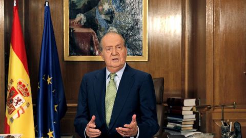 El rey Juan Carlos, durante su tradicional mensaje de Navidad