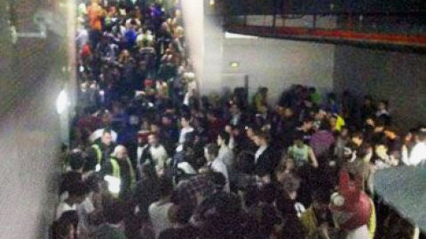 Pasillo de salida de la pista central del Madrid Arena