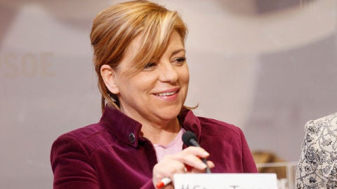 Elena Valenciano en rueda de prensa